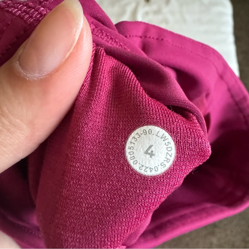 Lululemon Wunder Train Contour Fit High-Rise Tight 25" size 4 Magenta - Picture 6 of 6